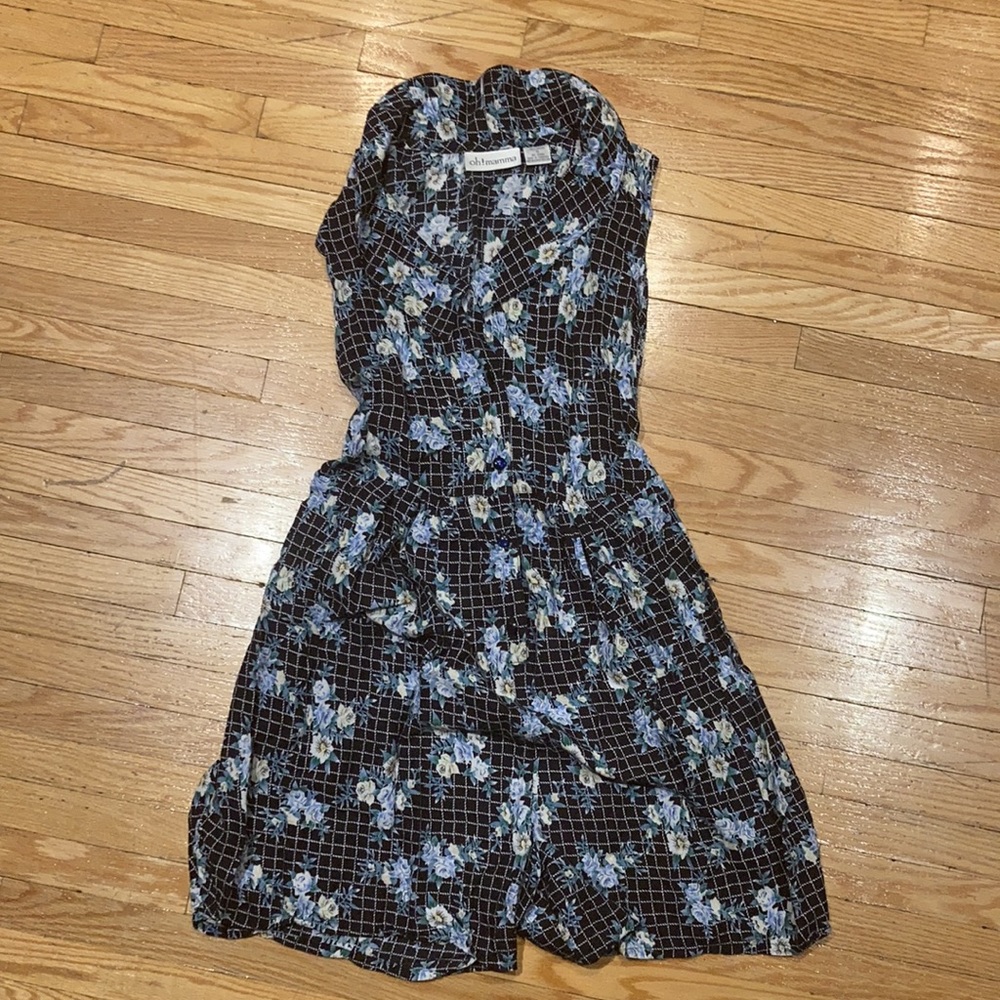 Blue flowered jumper